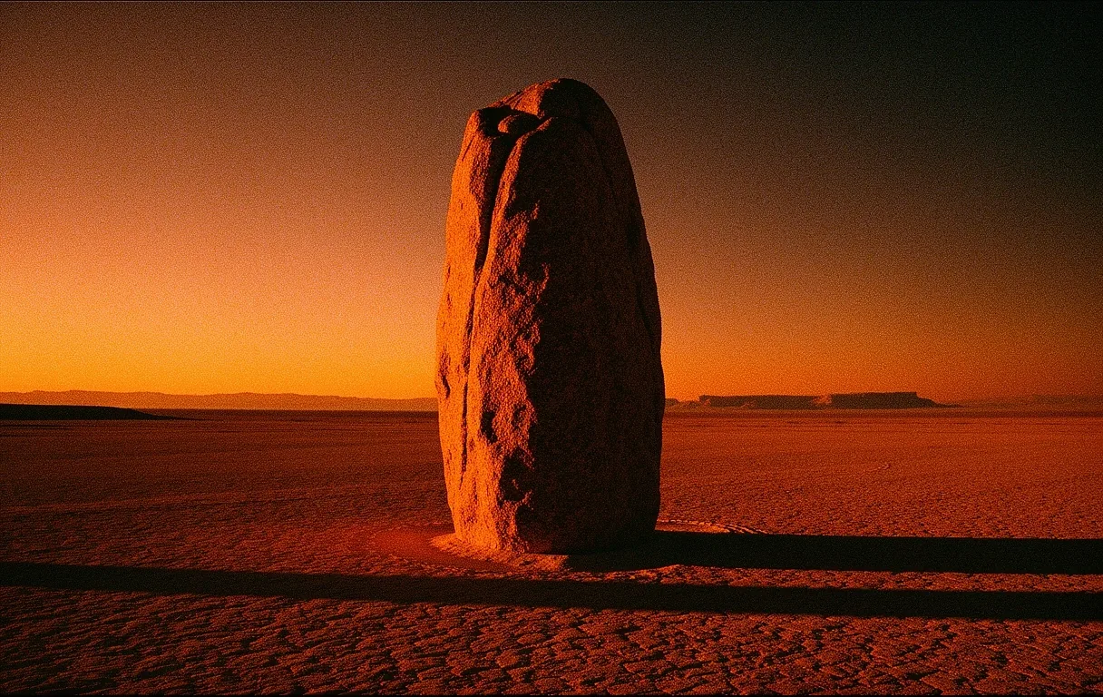 A solid architectural monolith representing stability